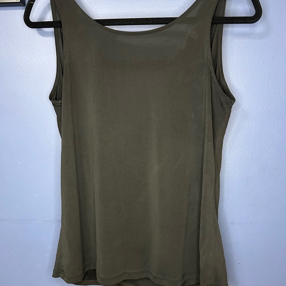 Naked Zebra Black Semi-Sheer Tank Top